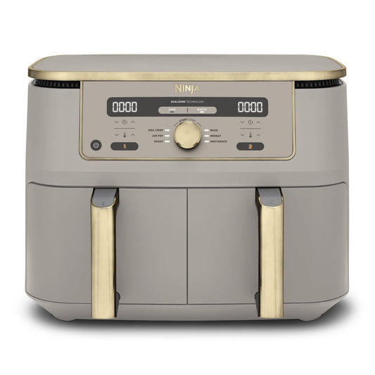 Ninja MAX Dual Zone Digital Air Fryer, 2 Drawers, 9.5L, 6-in-1, Uses No Oil, Air Fry, Max Crisp